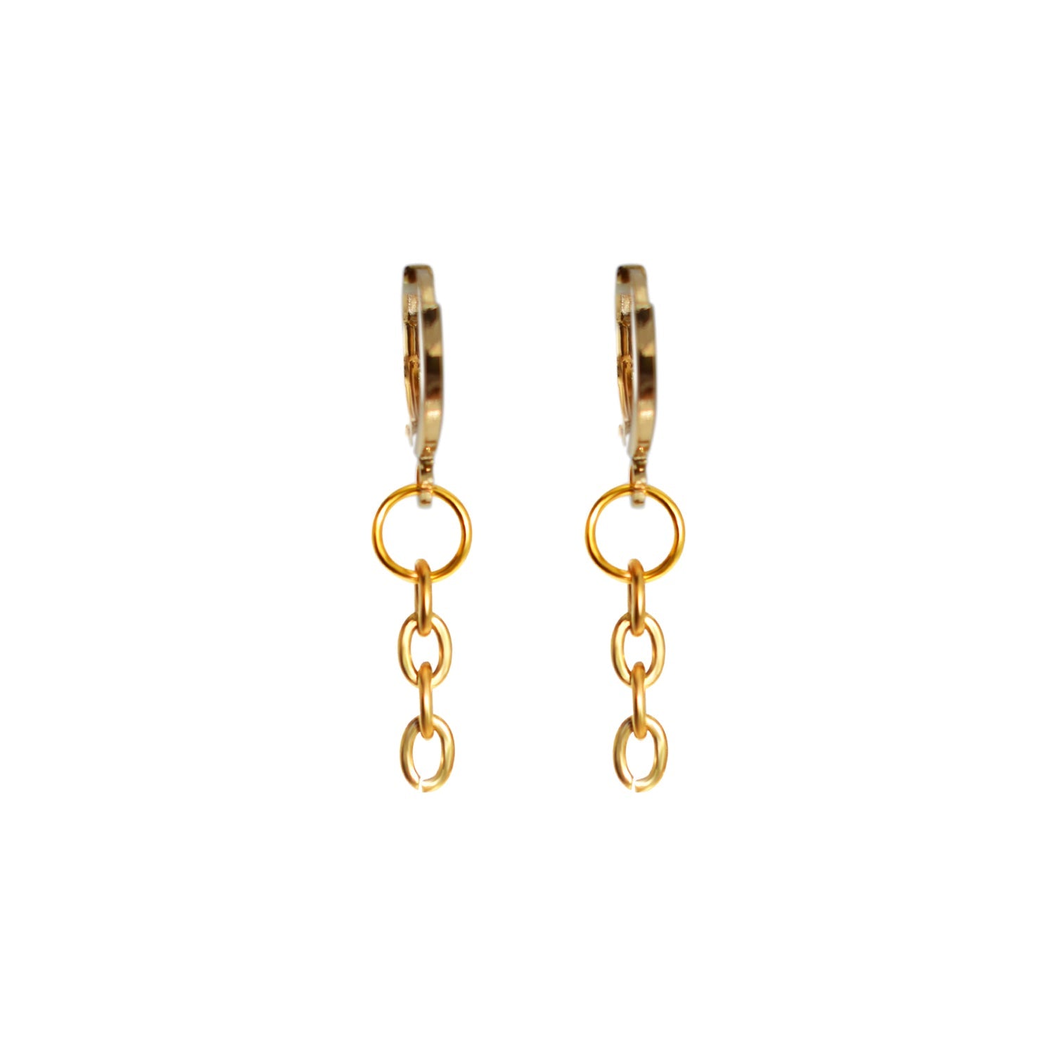 Minimalist Chain Drop Earrings | by Ifemi Jewels-2